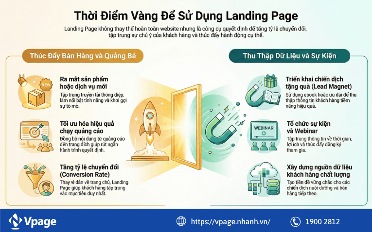 Khi nào nên sử dụng Landing Page